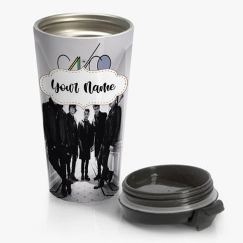 Pastele CNCO Art Custom Personalized Name Stainless Steel Travel Mug