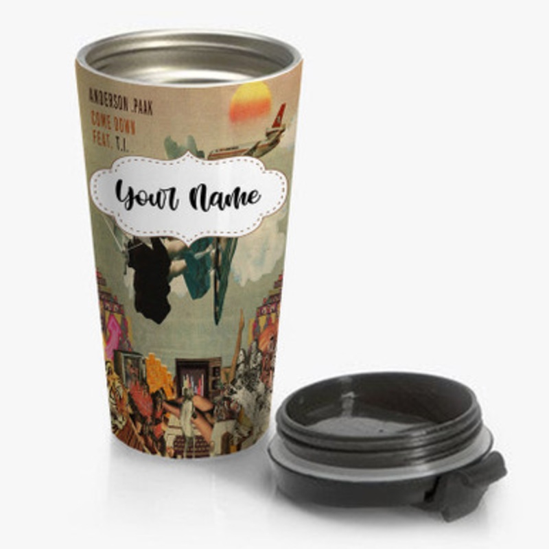 Pastele Come Down Anderson Paak Feat Sc Hoolboy Q Ty Dolla ign Custom Personalized Name Stainless Steel Travel Mug