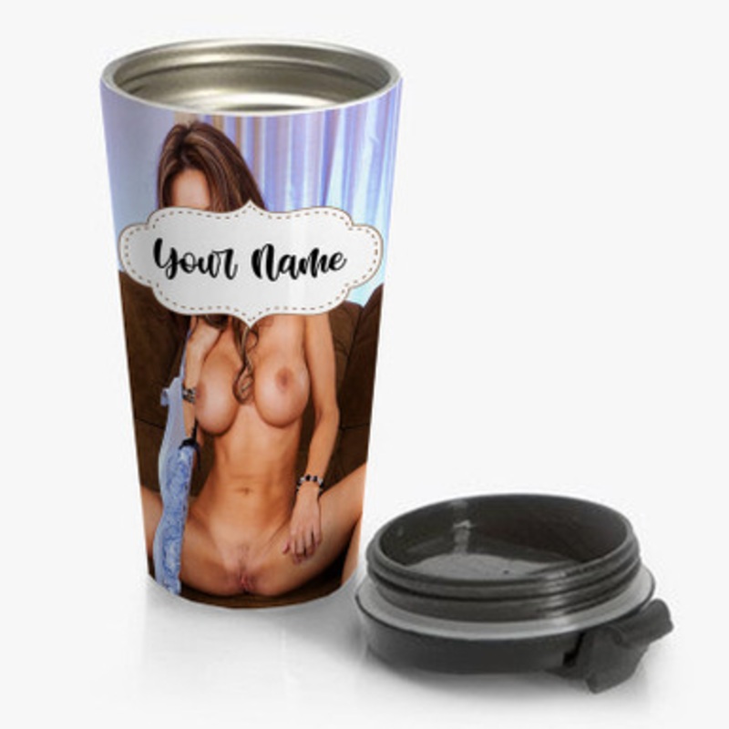 Pastele Crissy Moran Custom Personalized Name Stainless Steel Travel Mug