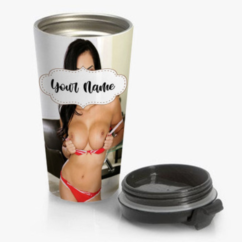 Pastele Daisy Marie Custom Personalized Name Stainless Steel Travel Mug