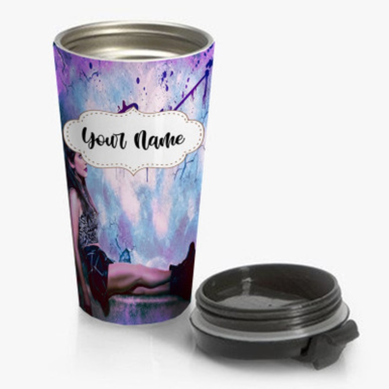 Pastele Daya Sit Still Look Pretty Custom Personalized Name Stainless Steel Travel Mug
