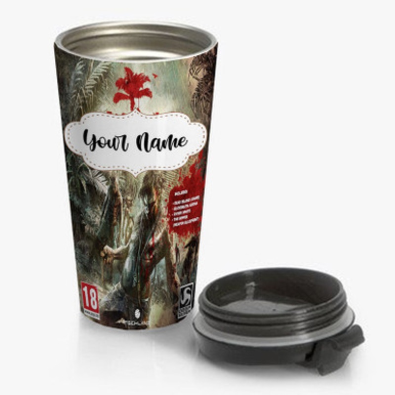 Pastele Dead Island Custom Personalized Name Stainless Steel Travel Mug