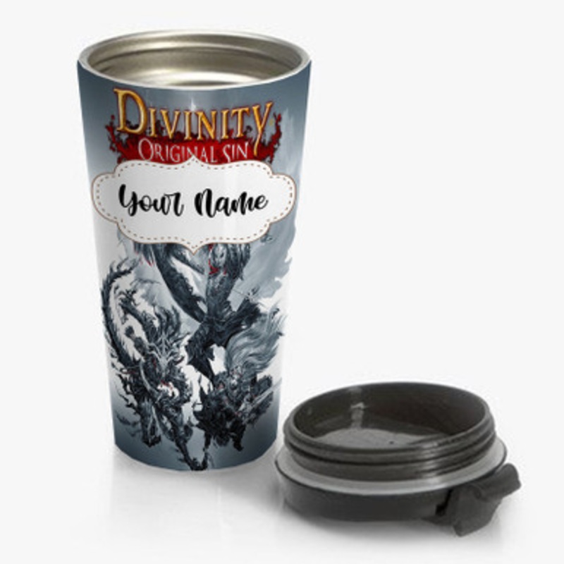 Pastele Divinity Original Sin 2 Custom Personalized Name Stainless Steel Travel Mug