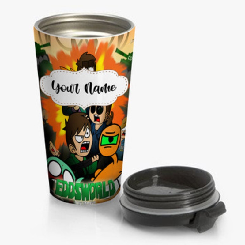 Pastele Eddsworld Art Custom Personalized Name Stainless Steel Travel Mug