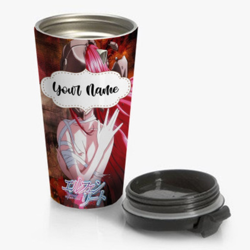 Pastele Elfen Lied Custom Personalized Name Stainless Steel Travel Mug