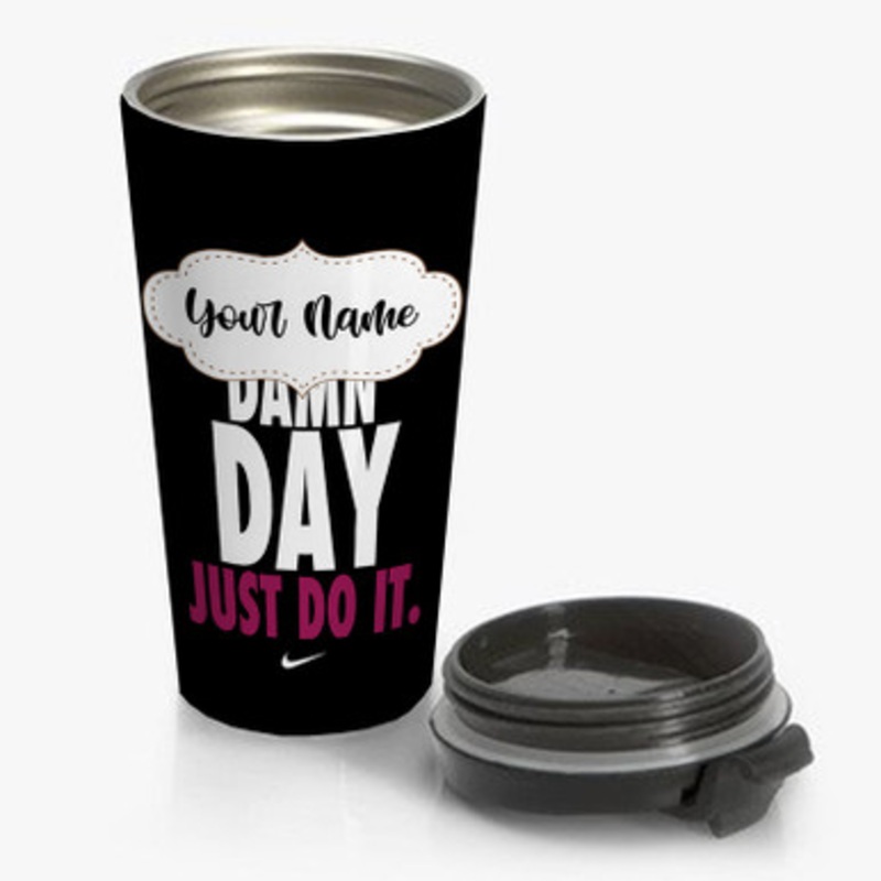 Pastele Every Damn Day Custom Personalized Name Stainless Steel Travel Mug