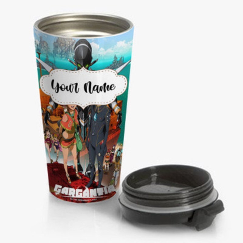 Pastele Gargantia on the Verdurous Planet Custom Personalized Name Stainless Steel Travel Mug