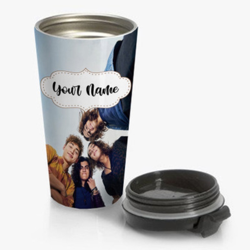 Pastele greta van fleet Custom Personalized Name Stainless Steel Travel Mug