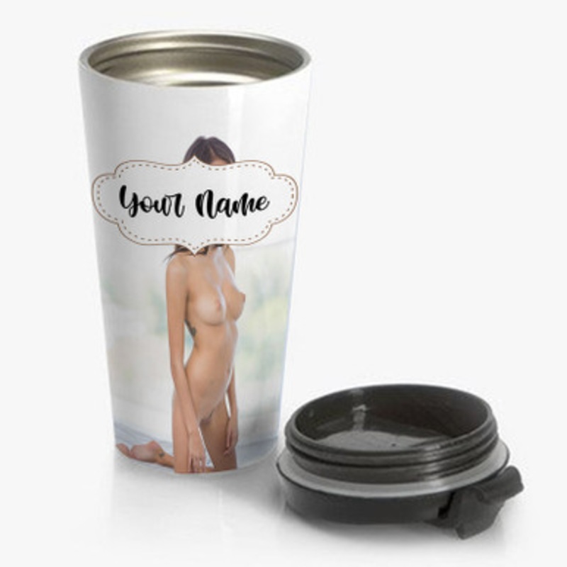 Pastele Janice Griffith Art Custom Personalized Name Stainless Steel Travel Mug