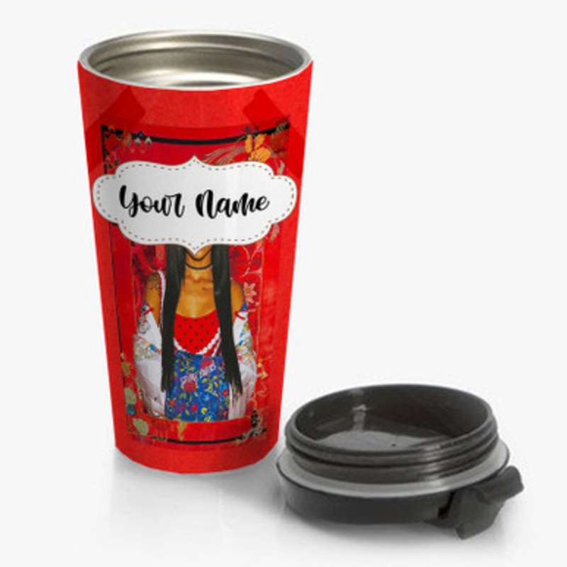 Pastele Jhene Aiko Trip Custom Personalized Name Stainless Steel Travel Mug
