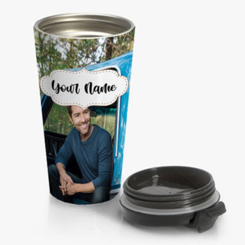 Pastele Josh Turner Custom Personalized Name Stainless Steel Travel Mug