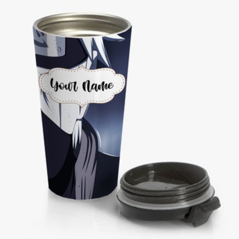 Pastele Kakashi Hatake Naruto Shippuden Custom Personalized Name Stainless Steel Travel Mug
