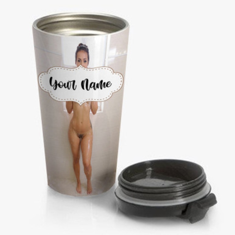 Pastele Kelsie Monroe Custom Personalized Name Stainless Steel Travel Mug