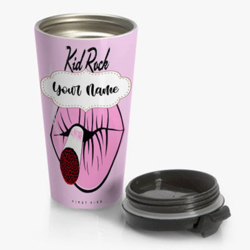 Pastele Kid Rock Custom Personalized Name Stainless Steel Travel Mug