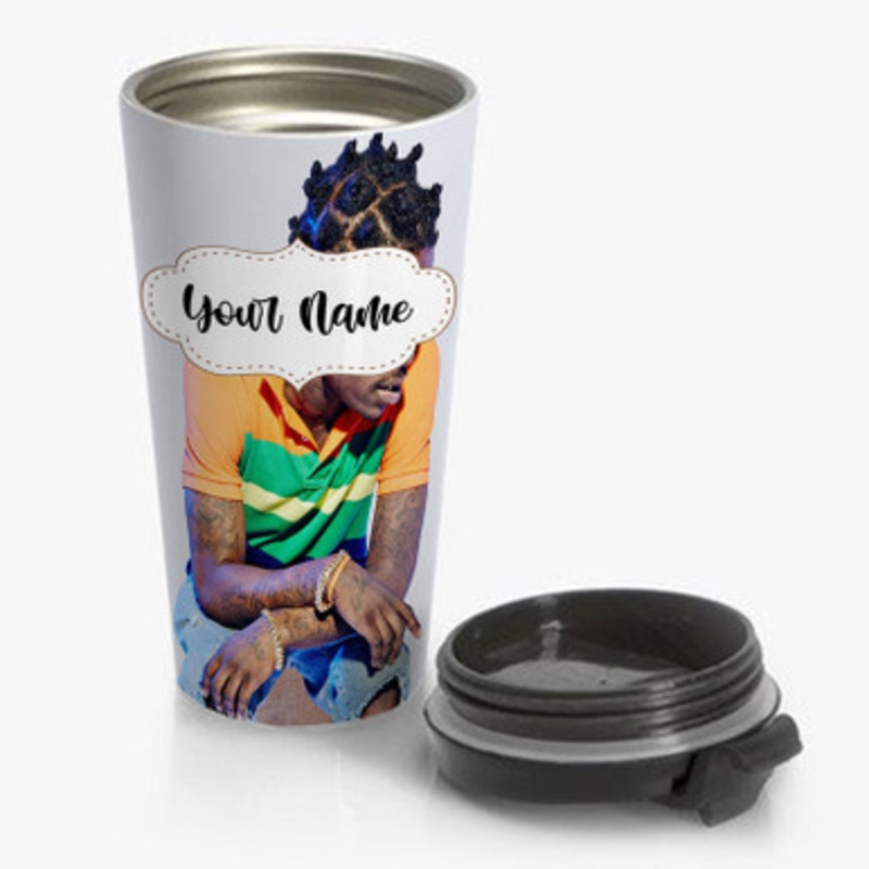 Pastele Kodak Black Custom Personalized Name Stainless Steel Travel Mug