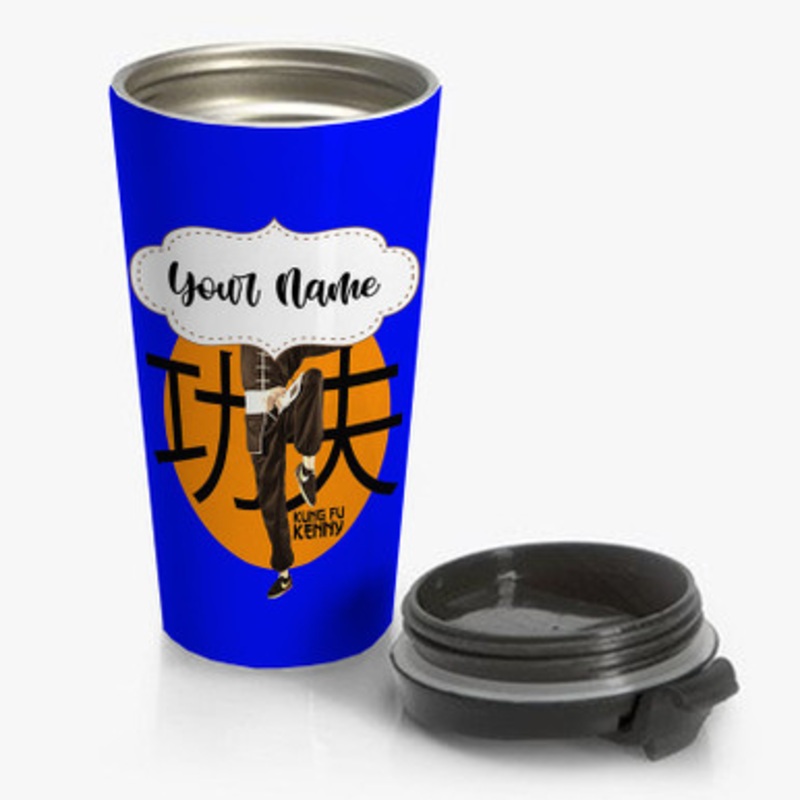 Pastele Kung Fu Kenny Kendrick Lamar Custom Personalized Name Stainless Steel Travel Mug