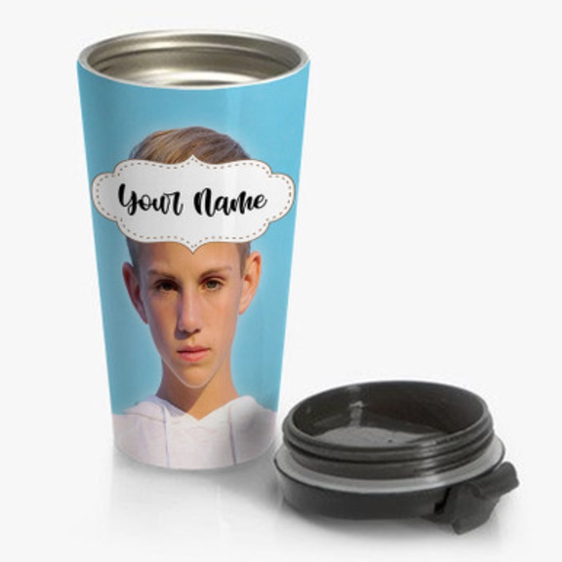 Pastele Matty BRaps Custom Personalized Name Stainless Steel Travel Mug