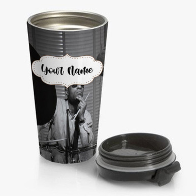 Pastele Max Roach Custom Personalized Name Stainless Steel Travel Mug
