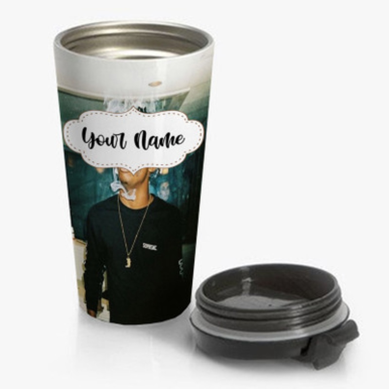 Pastele Playboi Carti Art Custom Personalized Name Stainless Steel Travel Mug