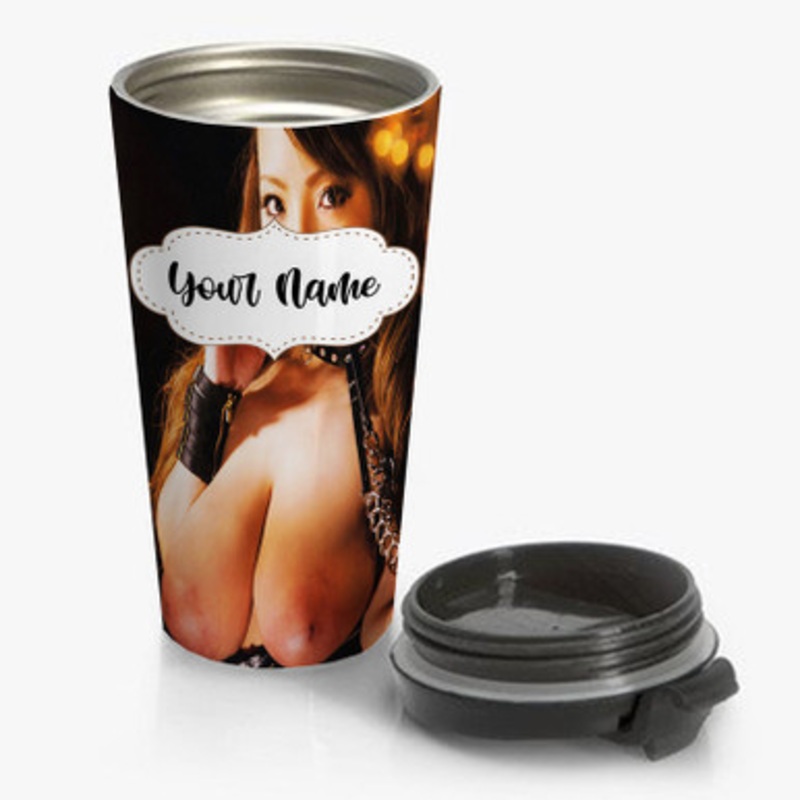 Pastele Sexy Hitomi Tanaka Custom Personalized Name Stainless Steel Travel Mug