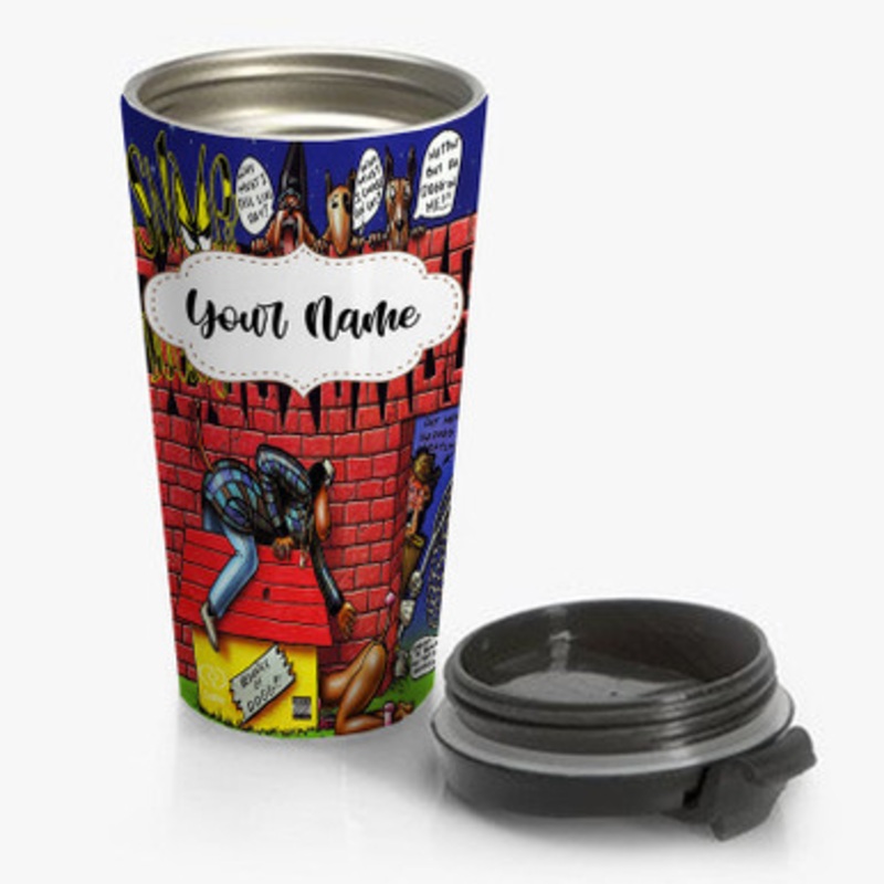 Pastele Snoop Dogg Who Am I Whats My Name Custom Personalized Name Stainless Steel Travel Mug