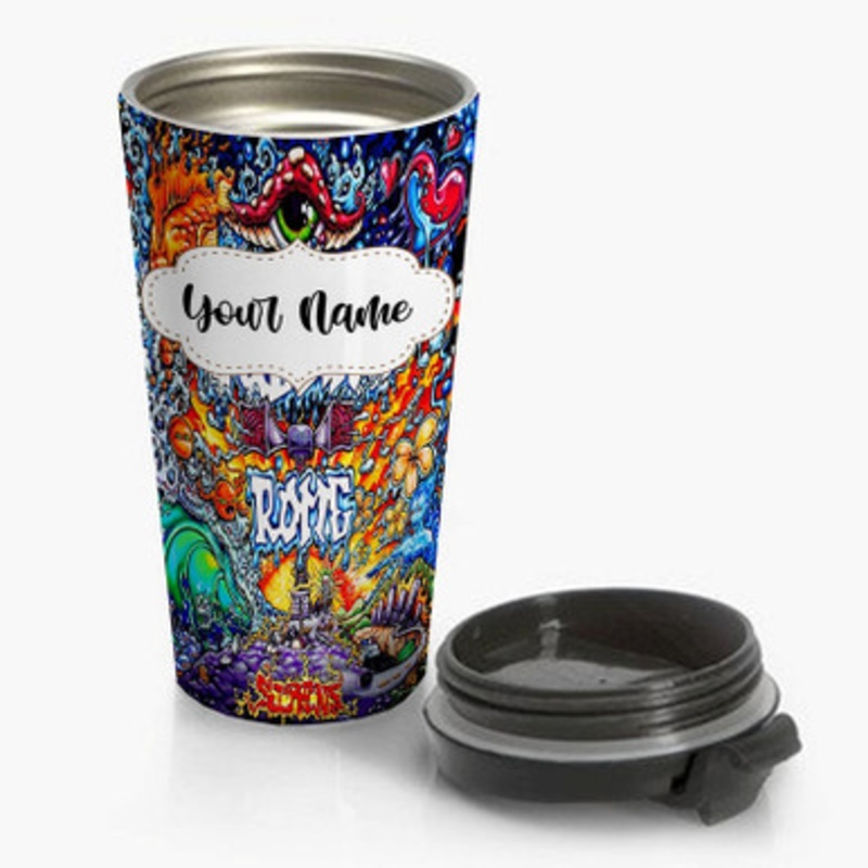 Pastele Sublime With Rome Custom Personalized Name Stainless Steel Travel Mug