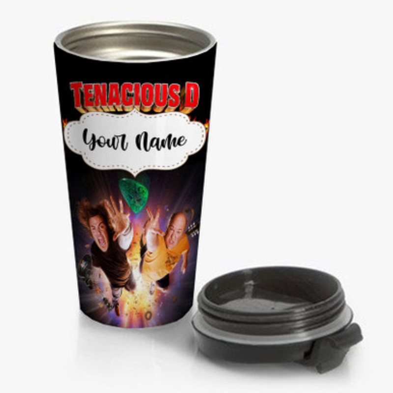 Pastele Tenacious D Custom Personalized Name Stainless Steel Travel Mug