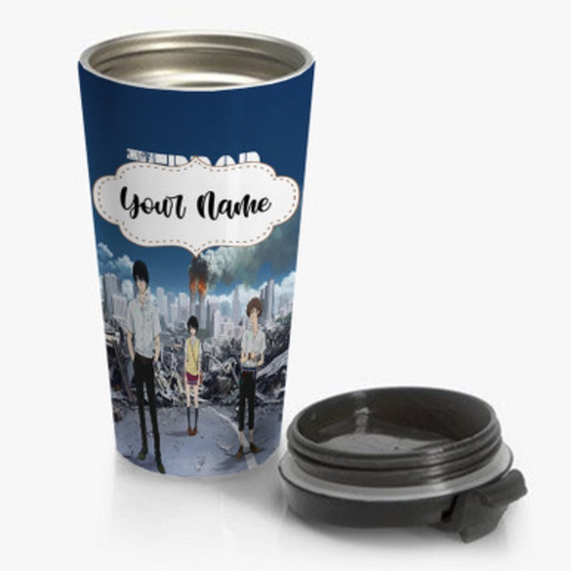 Pastele Terror in Resonance Custom Personalized Name Stainless Steel Travel Mug