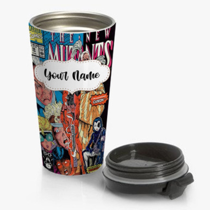 Pastele The New Mutant 98 Deadpool Custom Personalized Name Stainless Steel Travel Mug