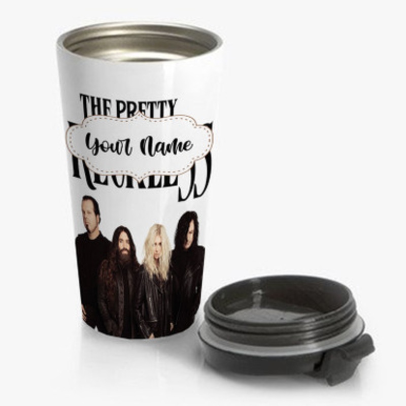 Pastele The Pretty Reckless Custom Personalized Name Stainless Steel Travel Mug