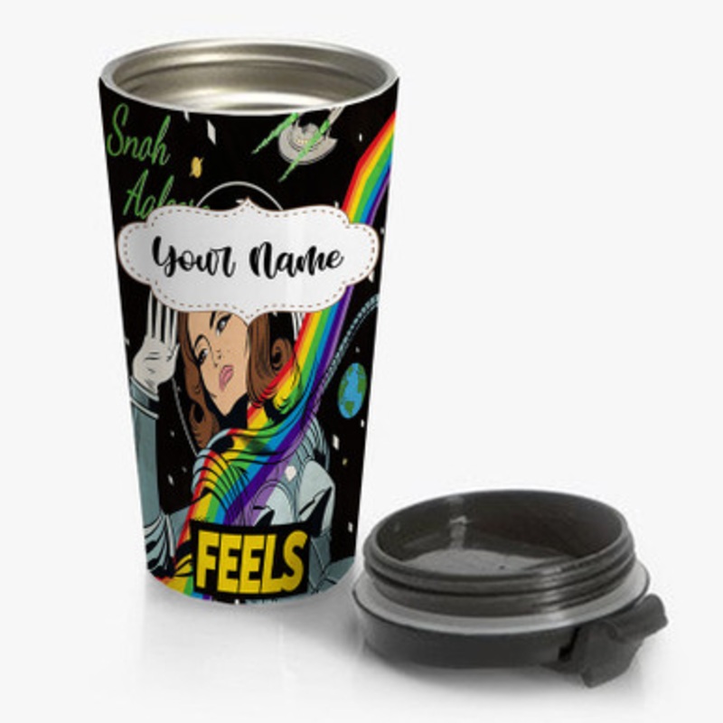 Pastele Time Snoh Aalegra Custom Personalized Name Stainless Steel Travel Mug