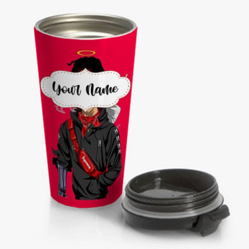 Pastele Trippie Redd Custom Personalized Name Stainless Steel Travel Mug