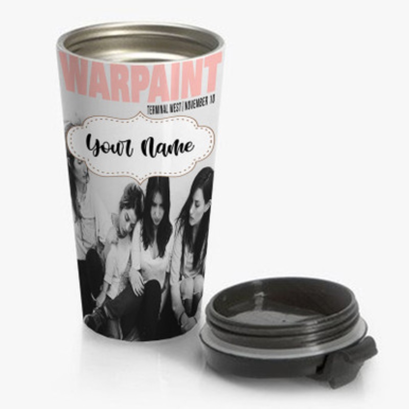 Pastele Warpaint Custom Personalized Name Stainless Steel Travel Mug