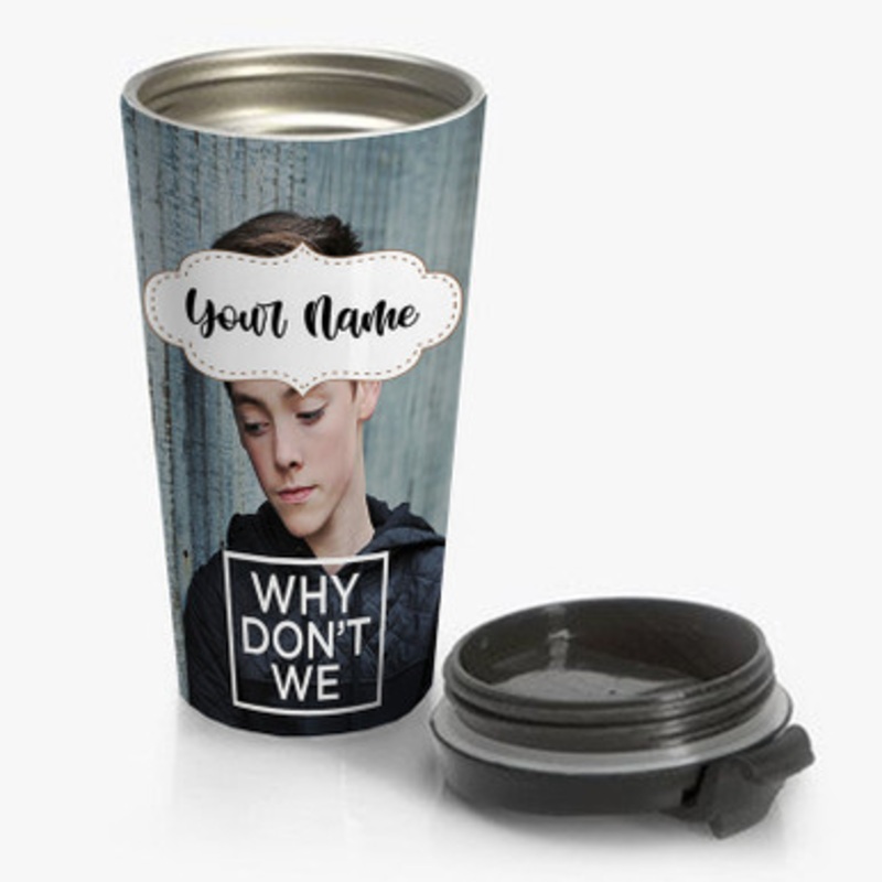 Pastele Why Don t We Zach Herron Custom Personalized Name Stainless Steel Travel Mug