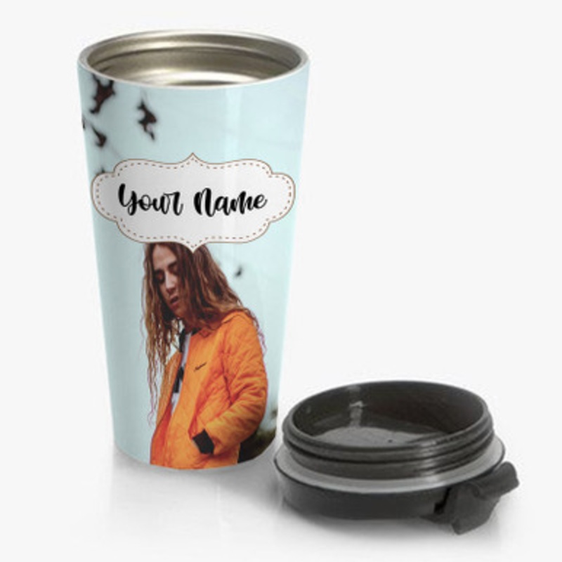 Pastele Yung Pinch Custom Personalized Name Stainless Steel Travel Mug