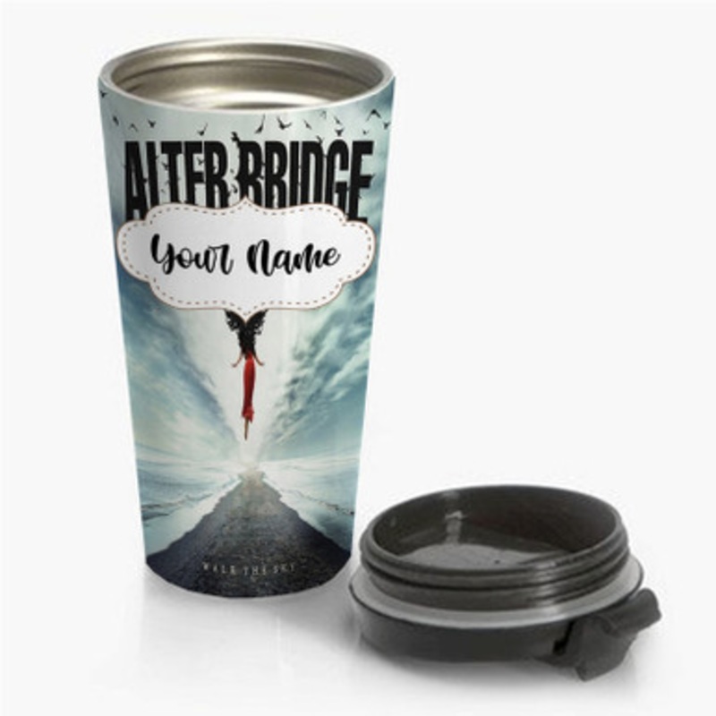 Pastele Alter Bridge Walk The Sky Custom Personalized Name Stainless Steel Travel Mug