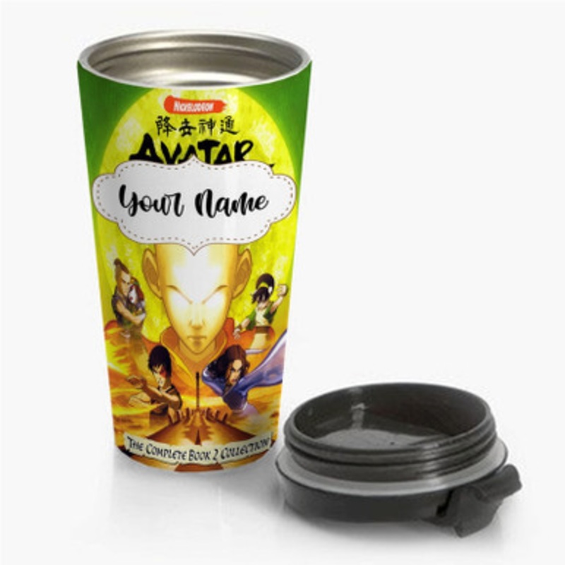 Pastele Avatar The Last Airbender Aang Custom Personalized Name Stainless Steel Travel Mug