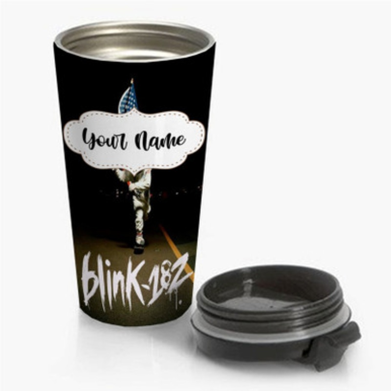 Pastele Blink 182 Since 1992 Custom Personalized Name Stainless Steel Travel Mug