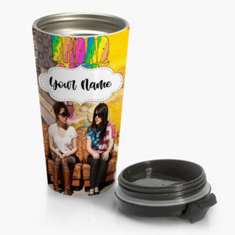 Pastele Broad City New Custom Personalized Name Stainless Steel Travel Mug