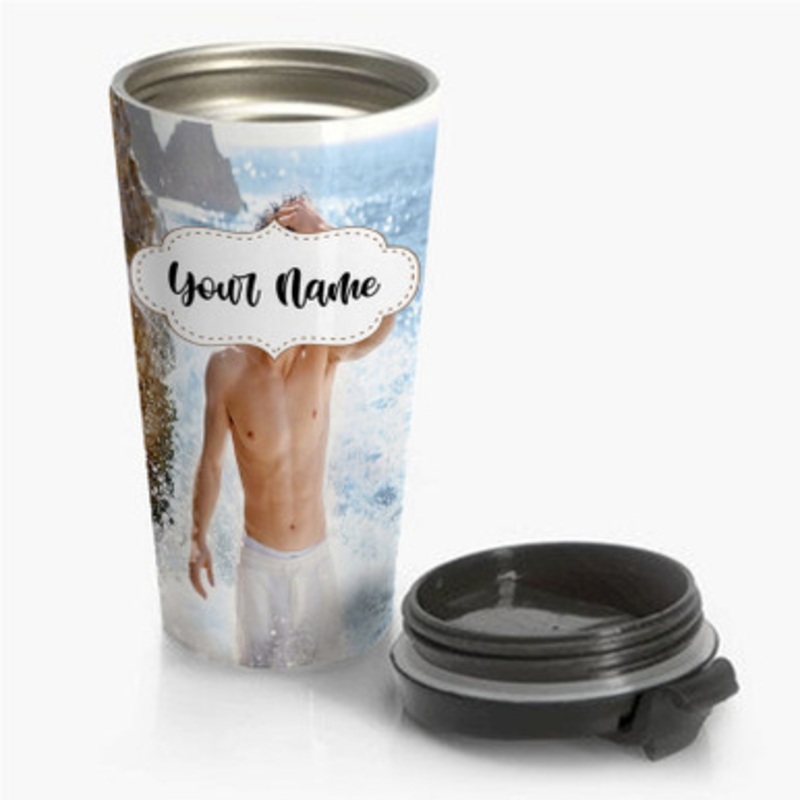 Pastele Cameron Dallas New Custom Personalized Name Stainless Steel Travel Mug
