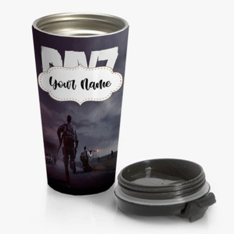 Pastele Day Z Custom Personalized Name Stainless Steel Travel Mug