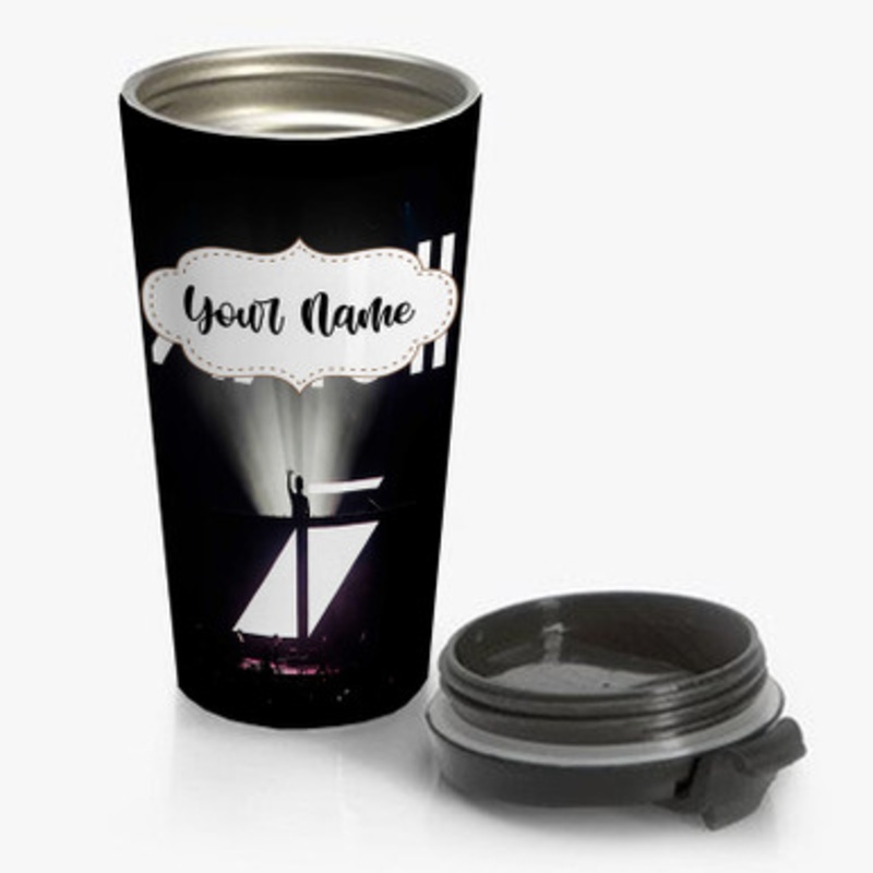 Pastele DJ Avicii Custom Personalized Name Stainless Steel Travel Mug