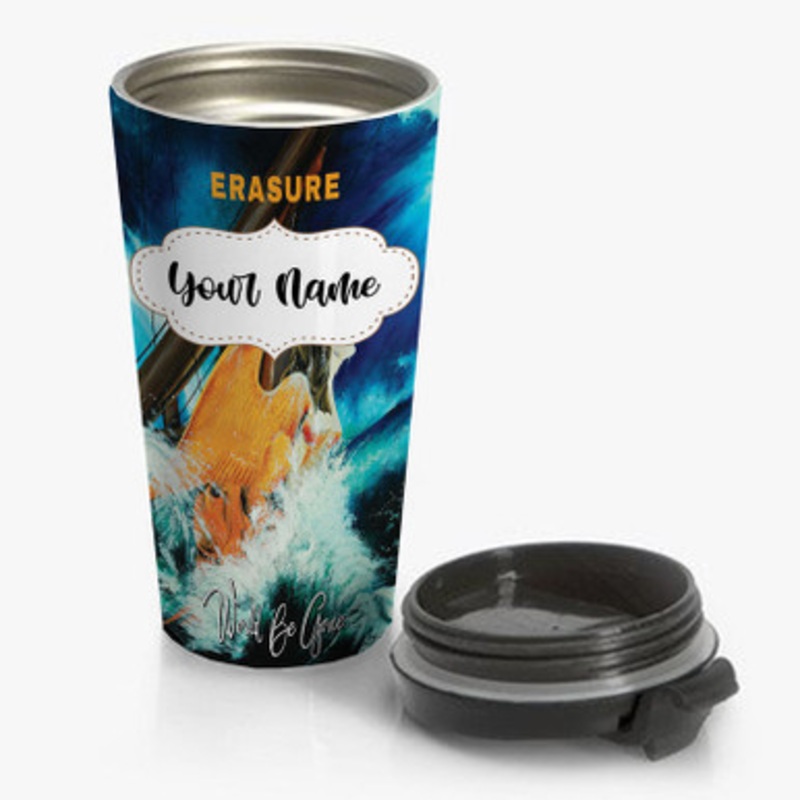 Pastele Erasure World Be Gone Poster Custom Personalized Name Stainless Steel Travel Mug