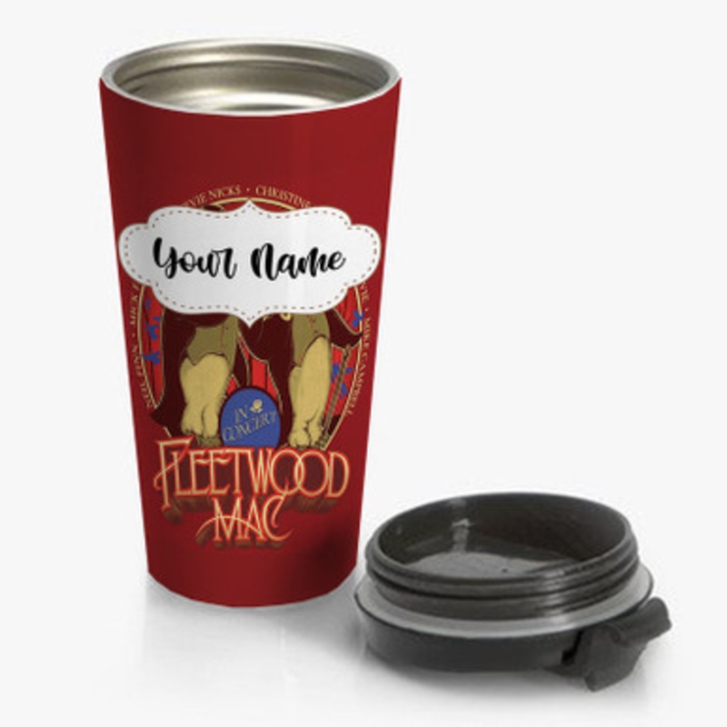 Pastele Fleetwood Mac Custom Personalized Name Stainless Steel Travel Mug