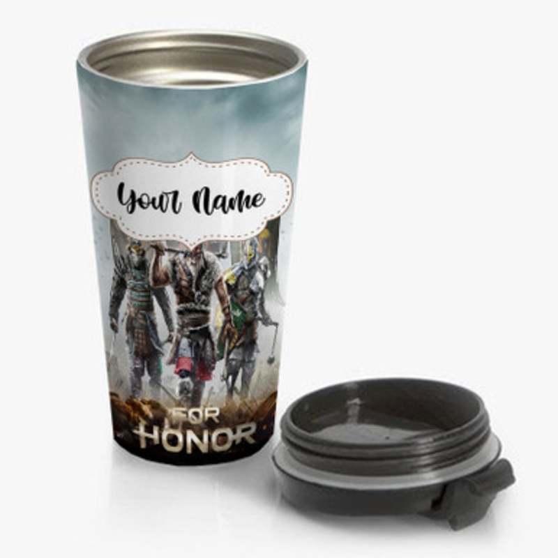Pastele For Honor Game Custom Personalized Name Stainless Steel Travel Mug