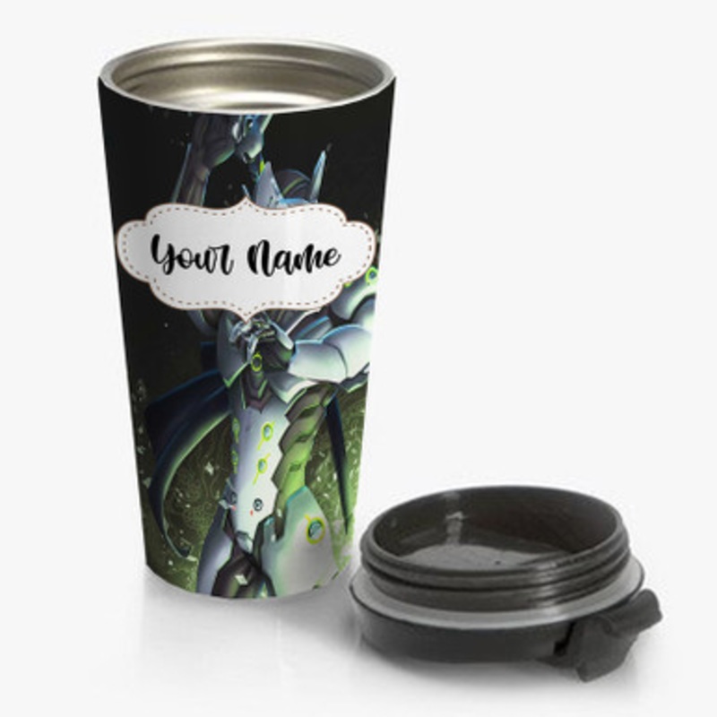 Pastele Genji Custom Personalized Name Stainless Steel Travel Mug