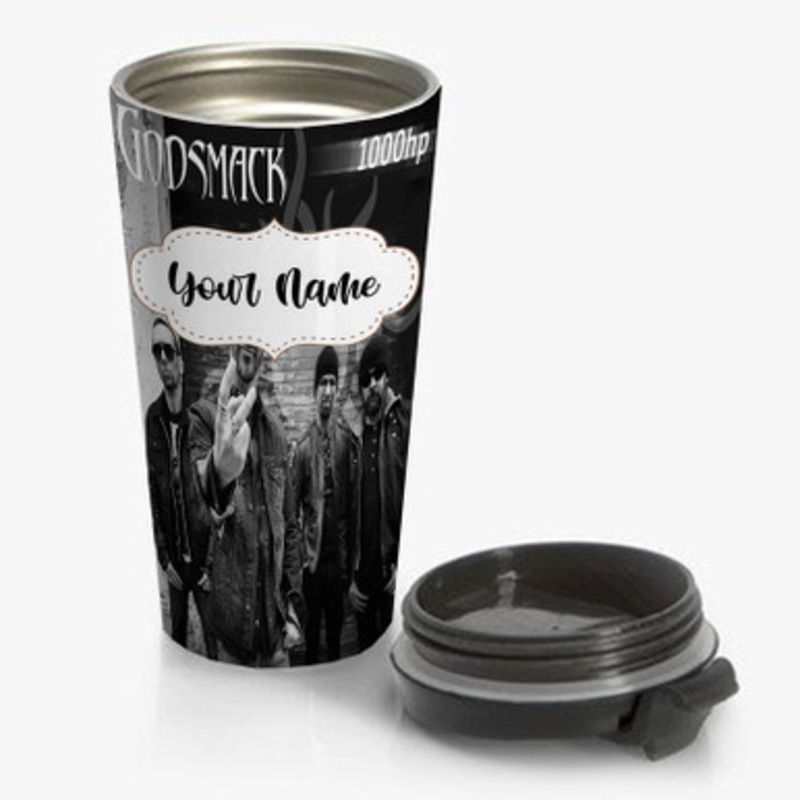Pastele Godsmack Custom Personalized Name Stainless Steel Travel Mug