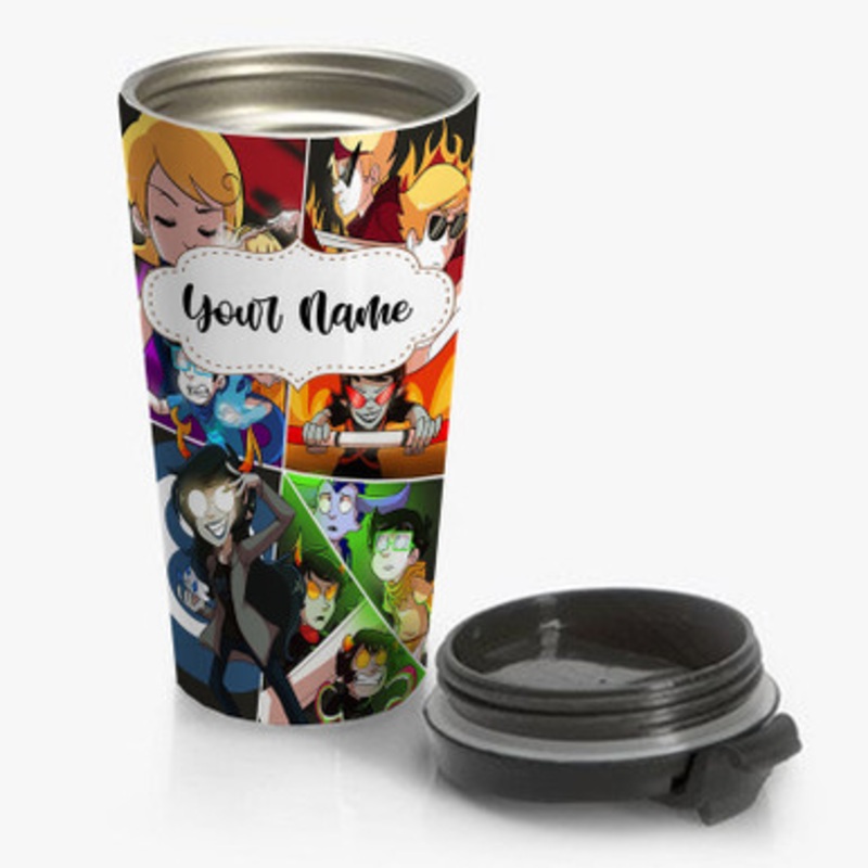 Pastele Homestuck Custom Personalized Name Stainless Steel Travel Mug
