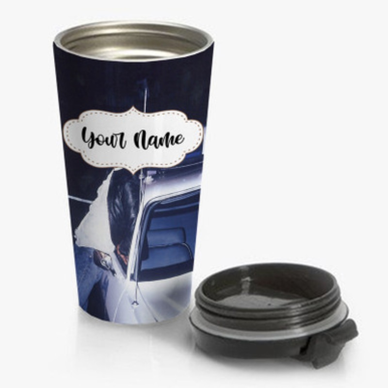 Pastele James Franco Custom Personalized Name Stainless Steel Travel Mug