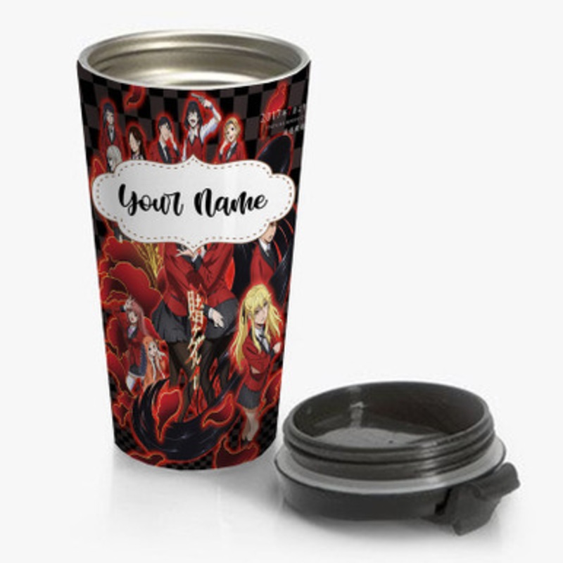 Pastele Kakegurui Custom Personalized Name Stainless Steel Travel Mug